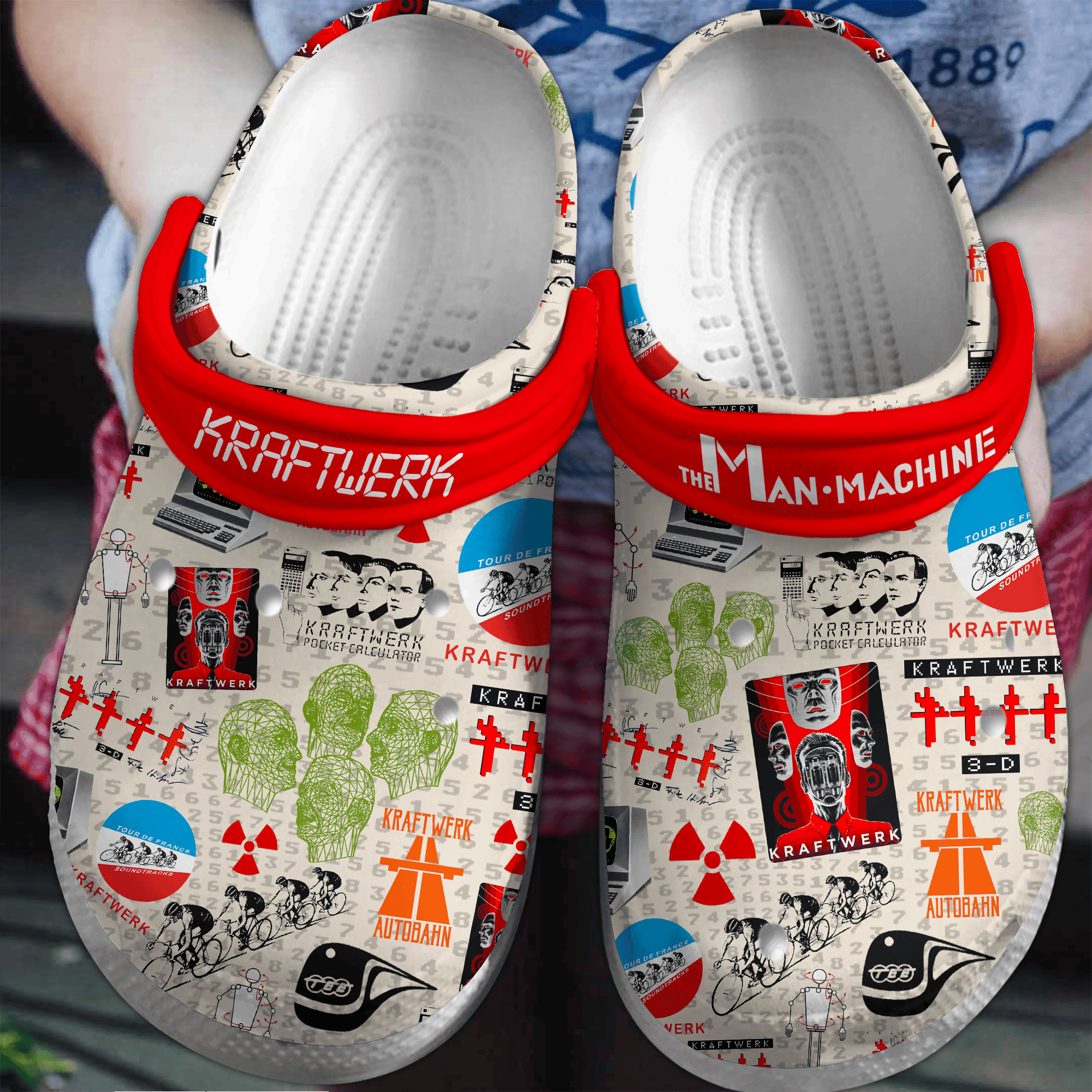 Kraftwerk Music Crocs Crocband Clogs Shoes Comfortable For Men Women and Kids
