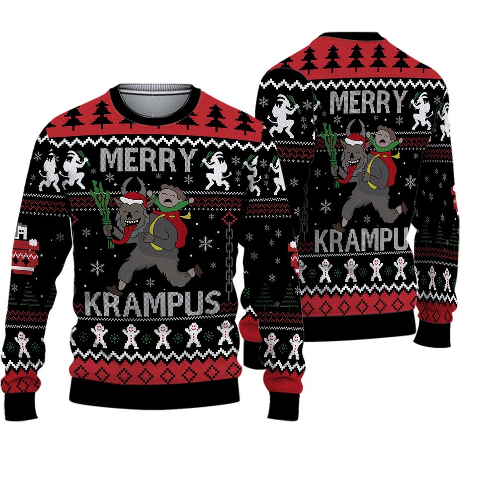 Krampus Ugly Knitted Christmas Sweater