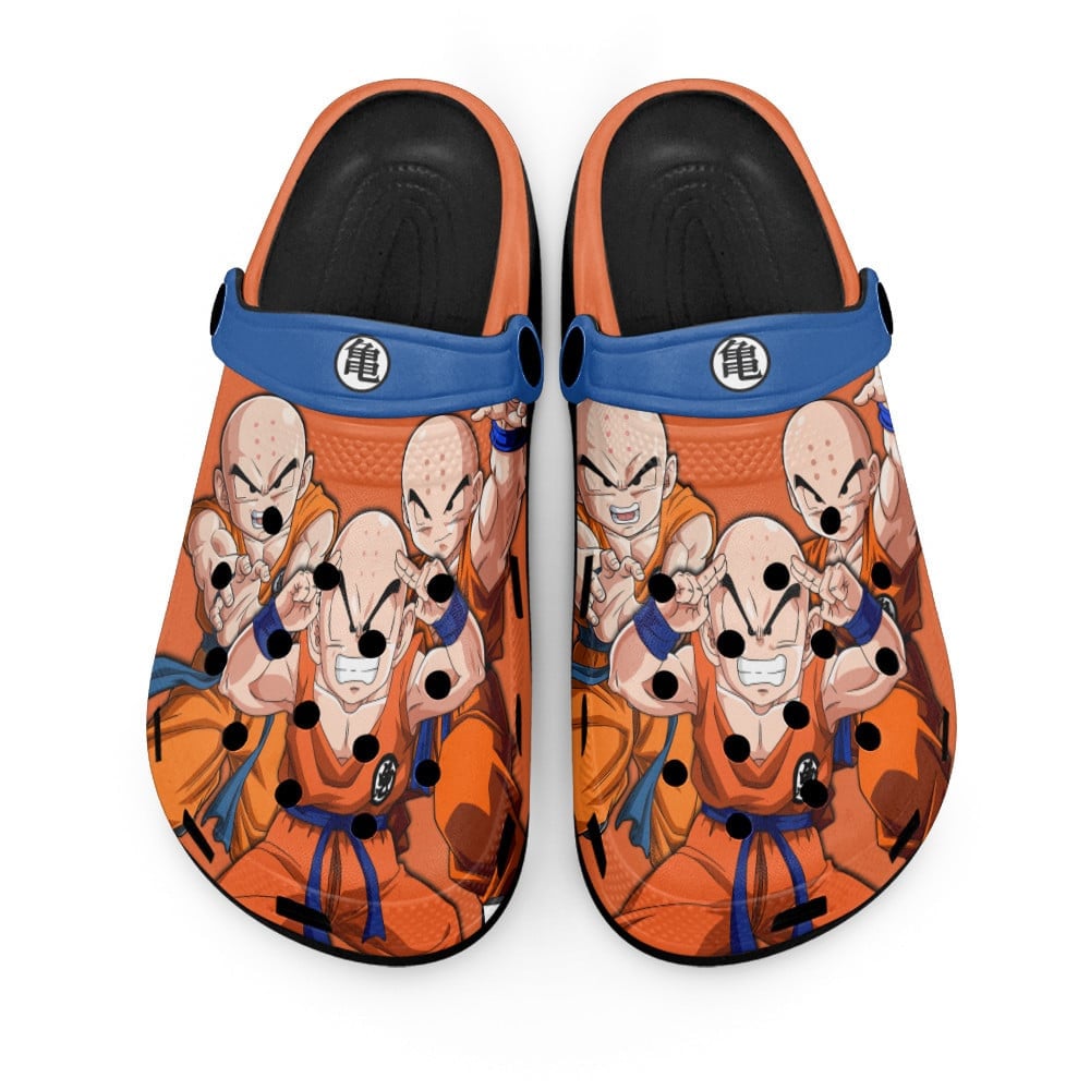 Krillin Dragon Ball Anime Crocs Crocband Clogs Shoes Comfortable For Men Women and Kids