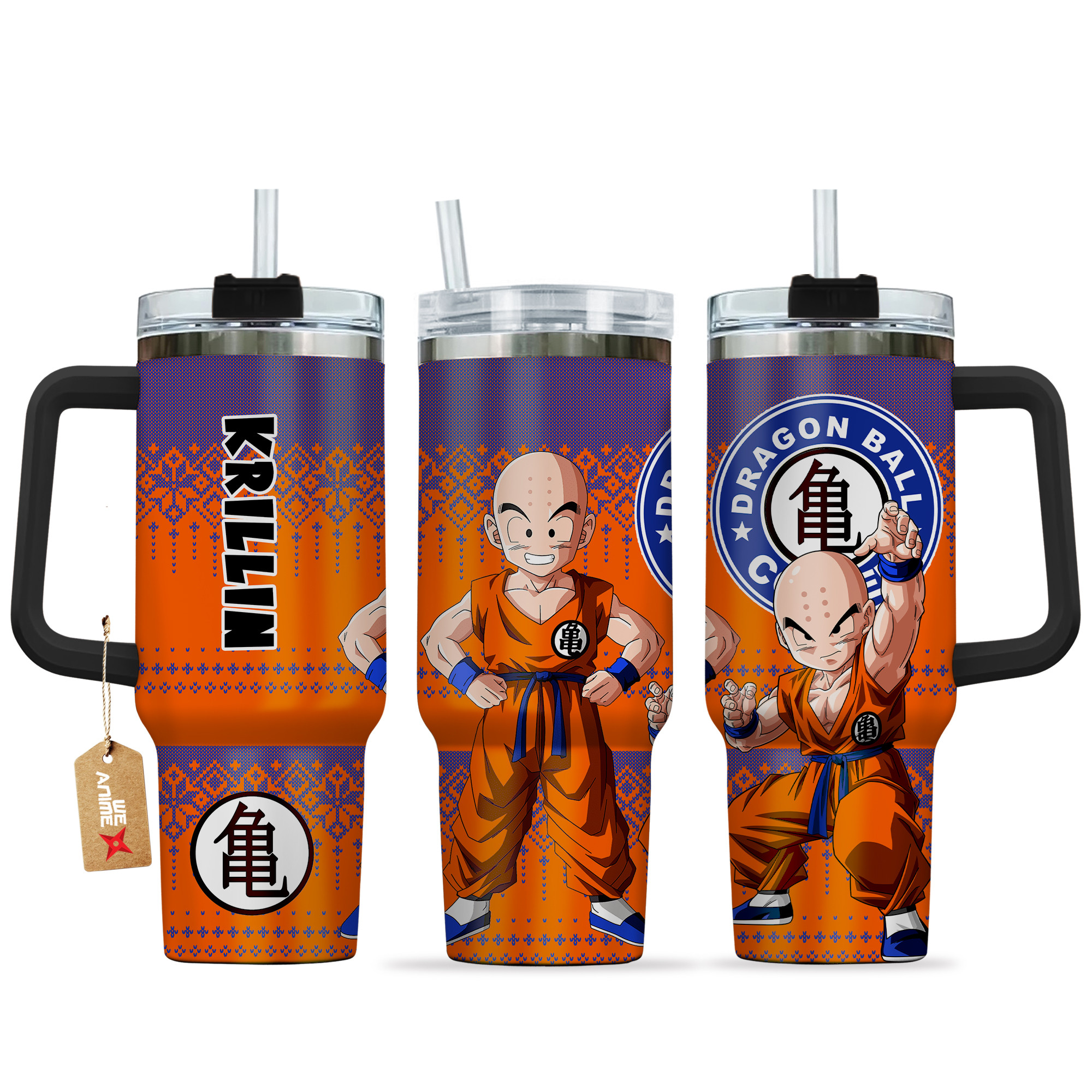 Krillin Dragon Ball z Anime Custom Stanley Cup 40 oz 30 oz Tumbler With HandleTVC2301161
