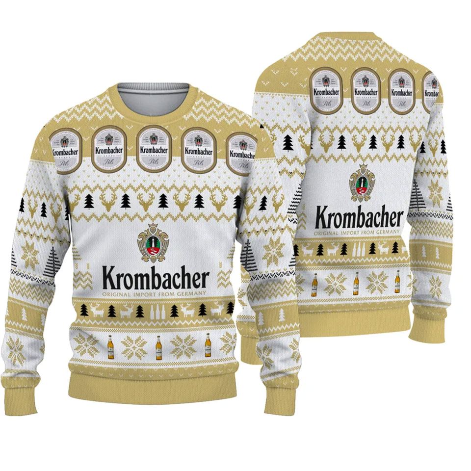 Krombacher Beer Christmas Ugly Sweater