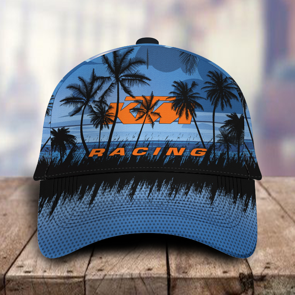 KTM 3D Classic Cap Hawaiian Tropical Car Motor Brand Hats Trucker Hats Custom Hats Gifts For Men & Women