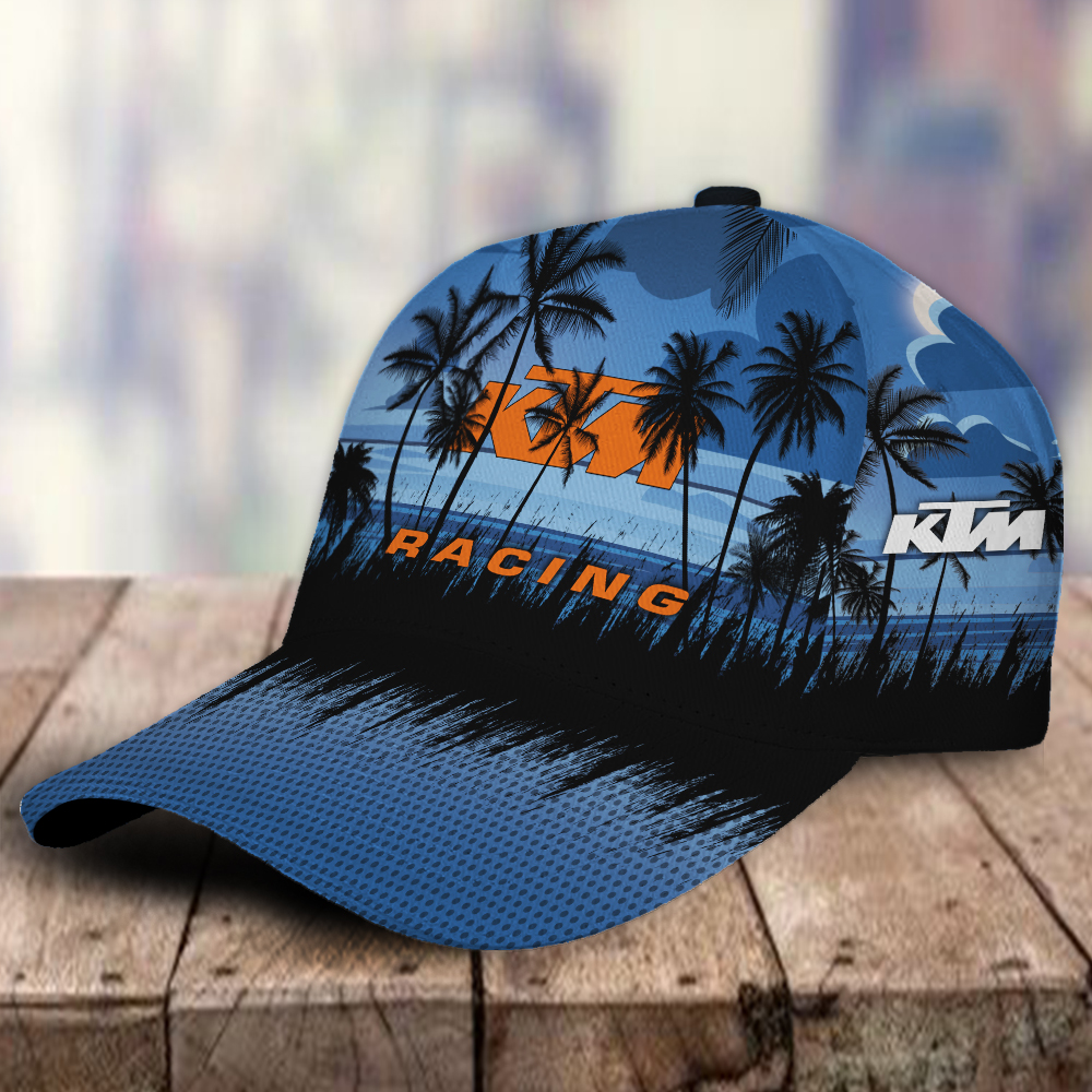 KTM 3D Classic Cap Hawaiian Tropical Car Motor Brand Hats Trucker Hats Custom Hats Gifts For Men & Women