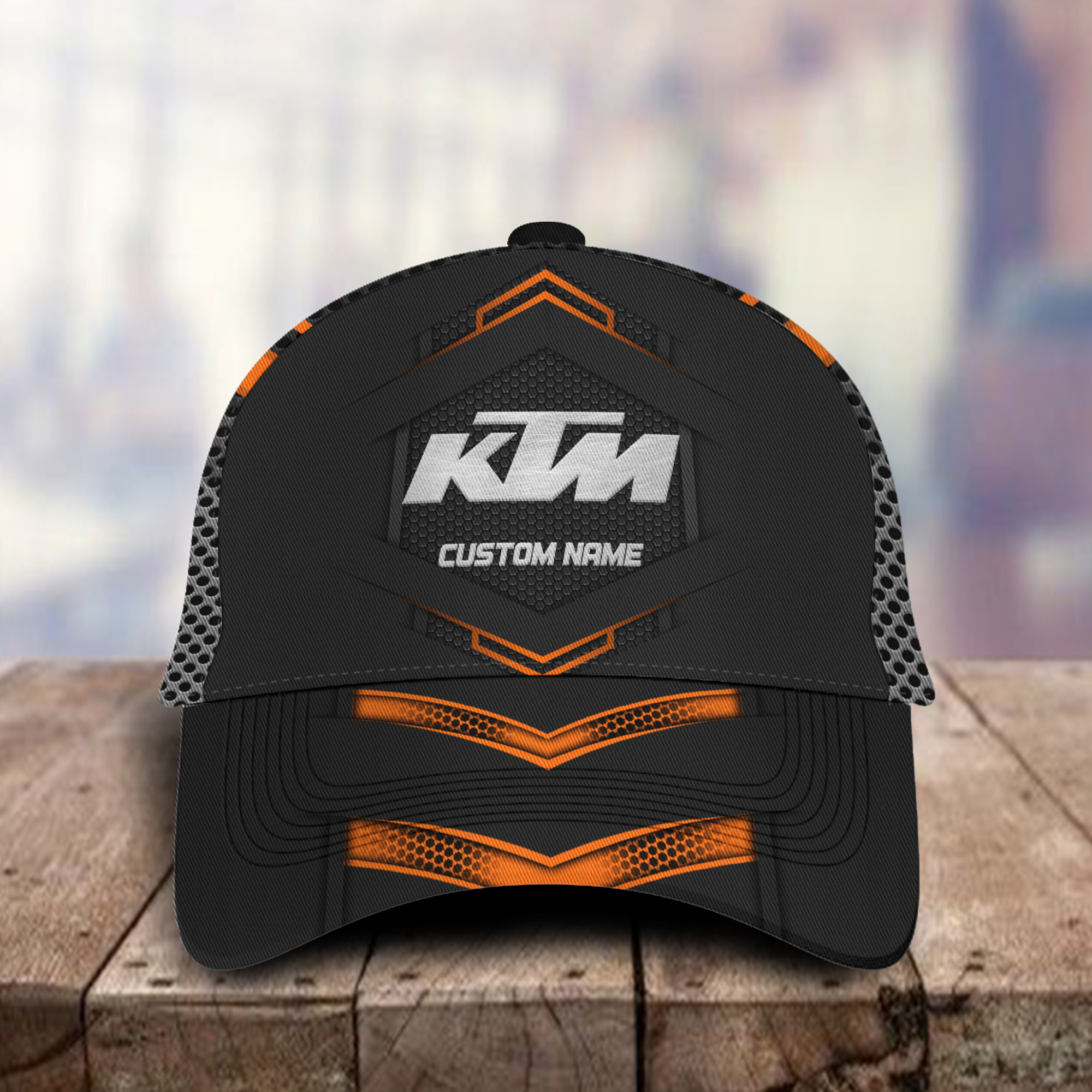 KTM 3D Classic Cap Logo Personalized Name Trucker Hats Custom Hats Gifts For Men & Women