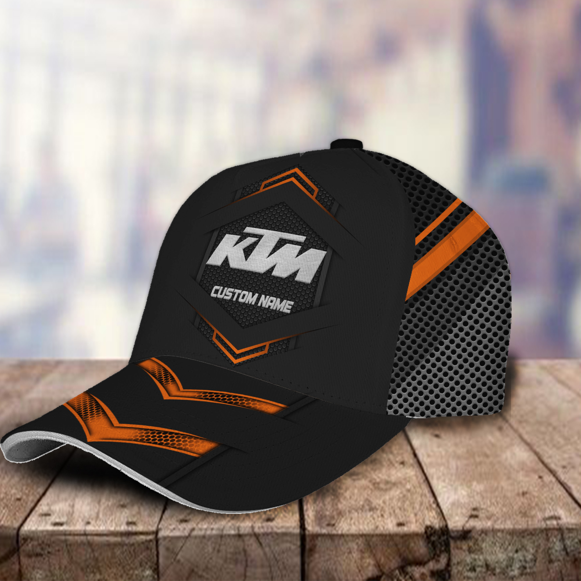 KTM 3D Classic Cap Logo Personalized Name Trucker Hats Custom Hats Gifts For Men & Women
