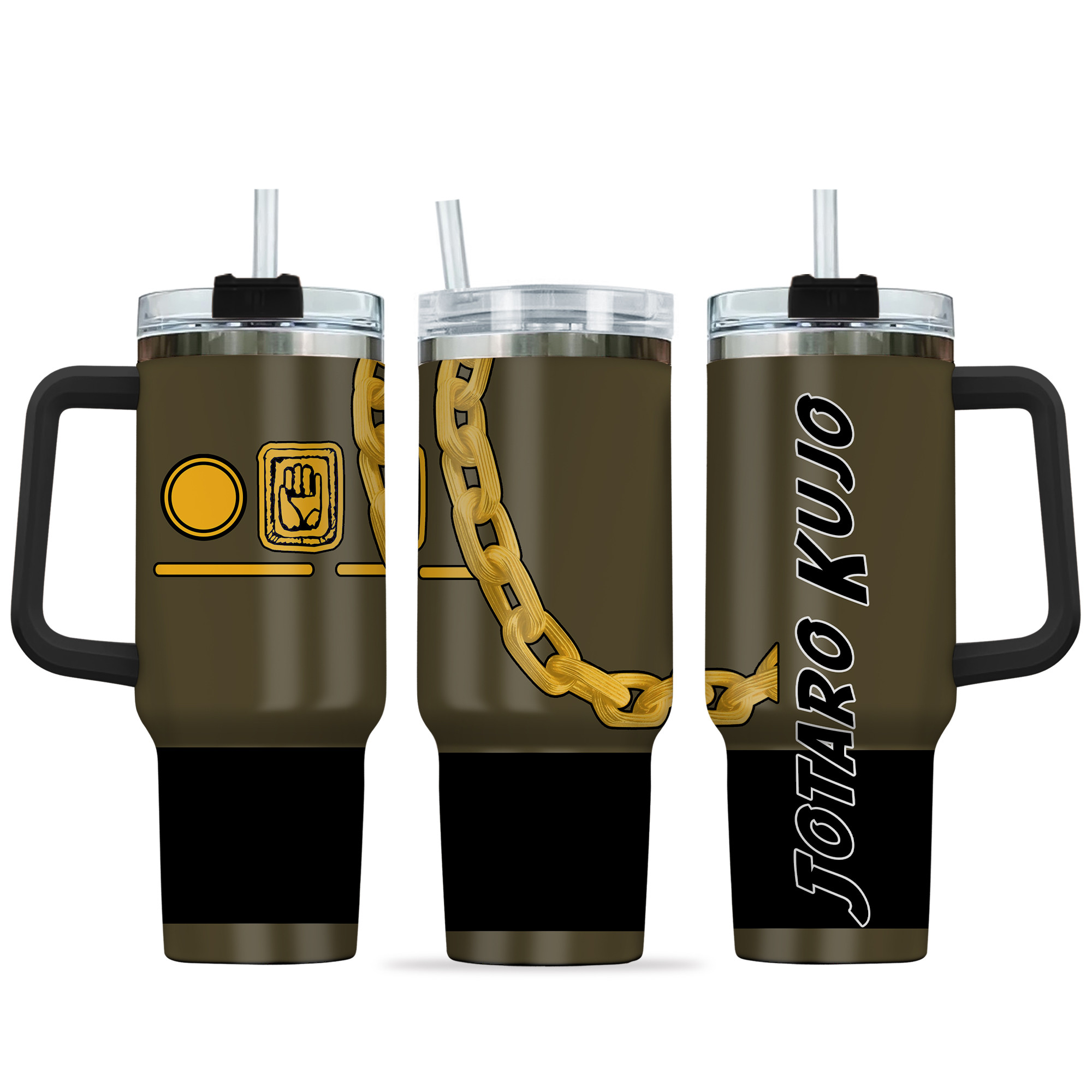 Kujo Jotaro JoJoâ€™s Bizarre Anime Custom Stanley Cup 40 oz 30 oz Tumbler With HandleTVC2301137