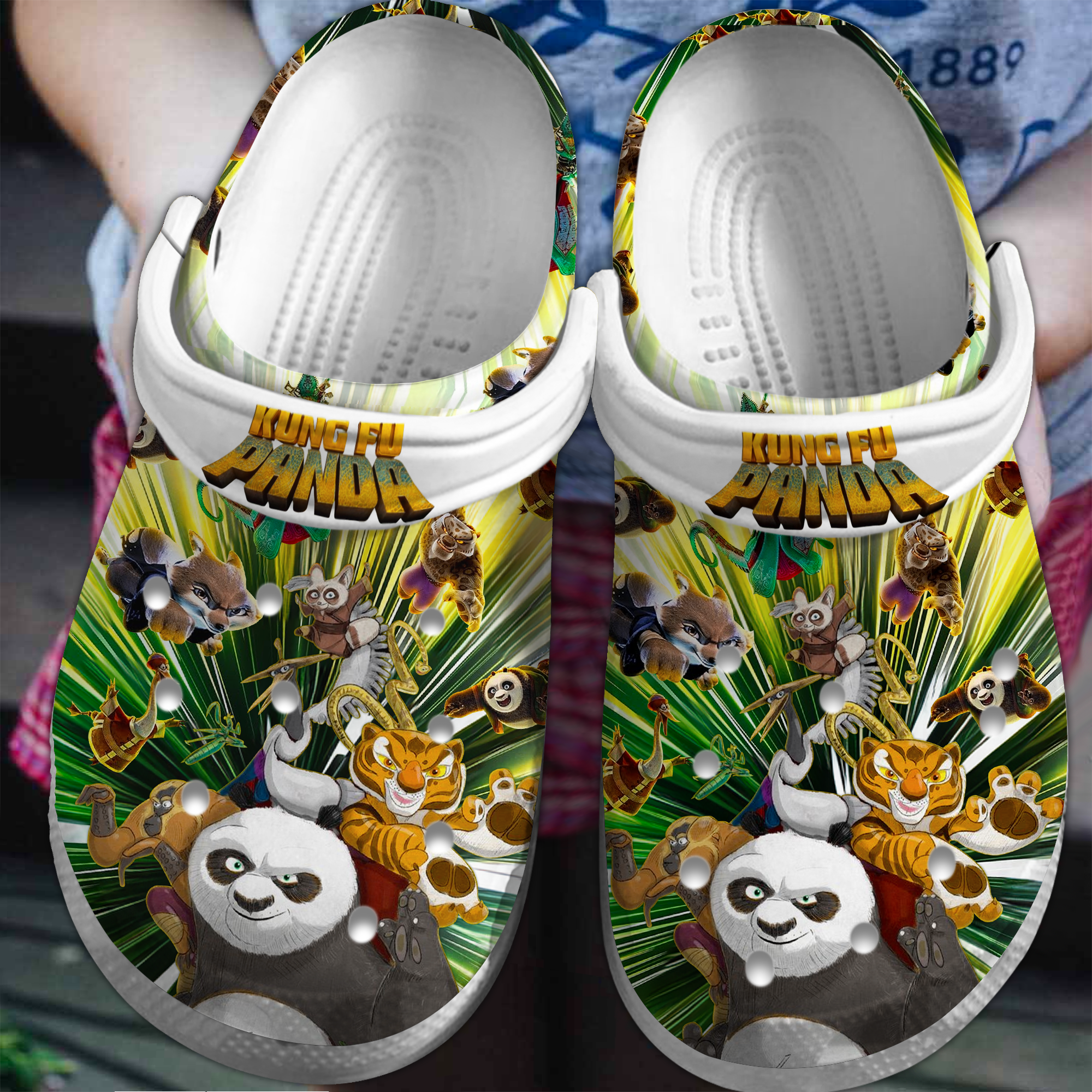 Kung Fu Panda 4 Movie Crocs Crocband Clogs Shoes Comfortable For Men Women and Kids