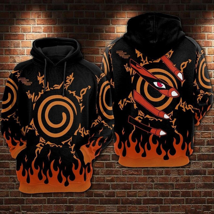 Kurama Naruto 3D All Over Print Hoodie, Zip Hoodie