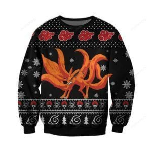 Kurama Naruto Ugly Christmas Sweater Adult 3D Funny Matching for family