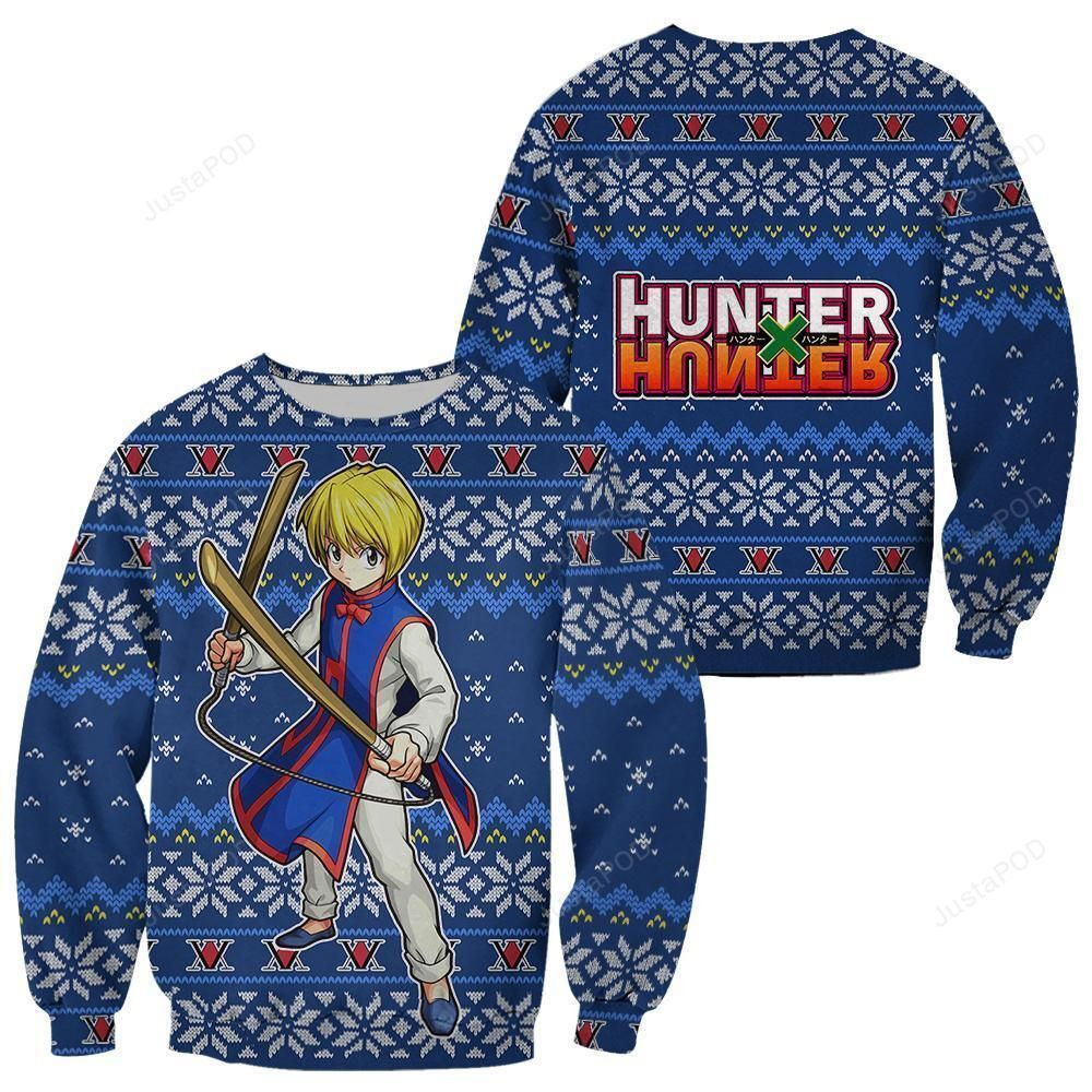 Kurapika Hunter X Hunter Anime Ugly Christmas Sweater Adult 3D Funny Matching for family