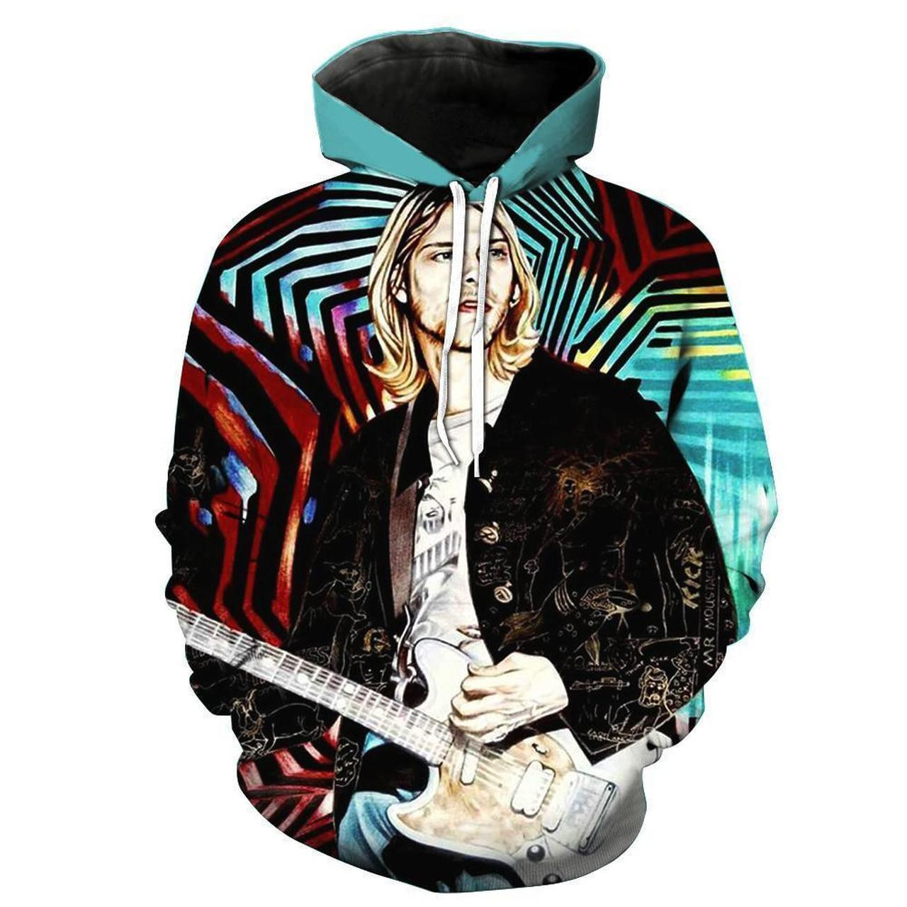 Kurt Cobain 3D All Over Print Hoodie, Zip Hoodie