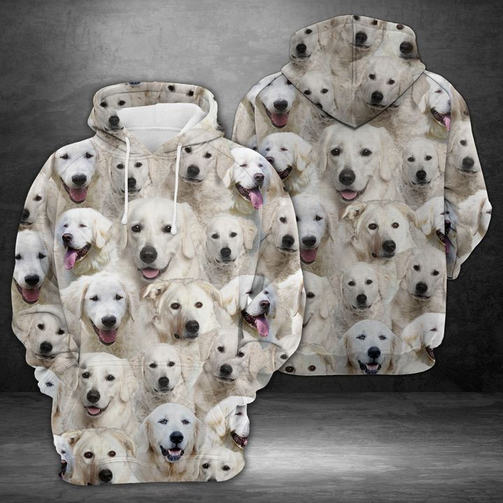Kuvasz So Cute 3D All Over Print Hoodie, Zip Hoodie