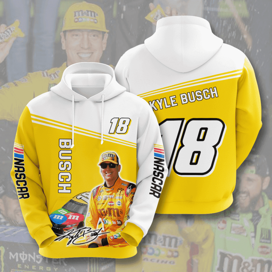 Kyle Busch 3D All Over Print Hoodie, Zip Hoodie