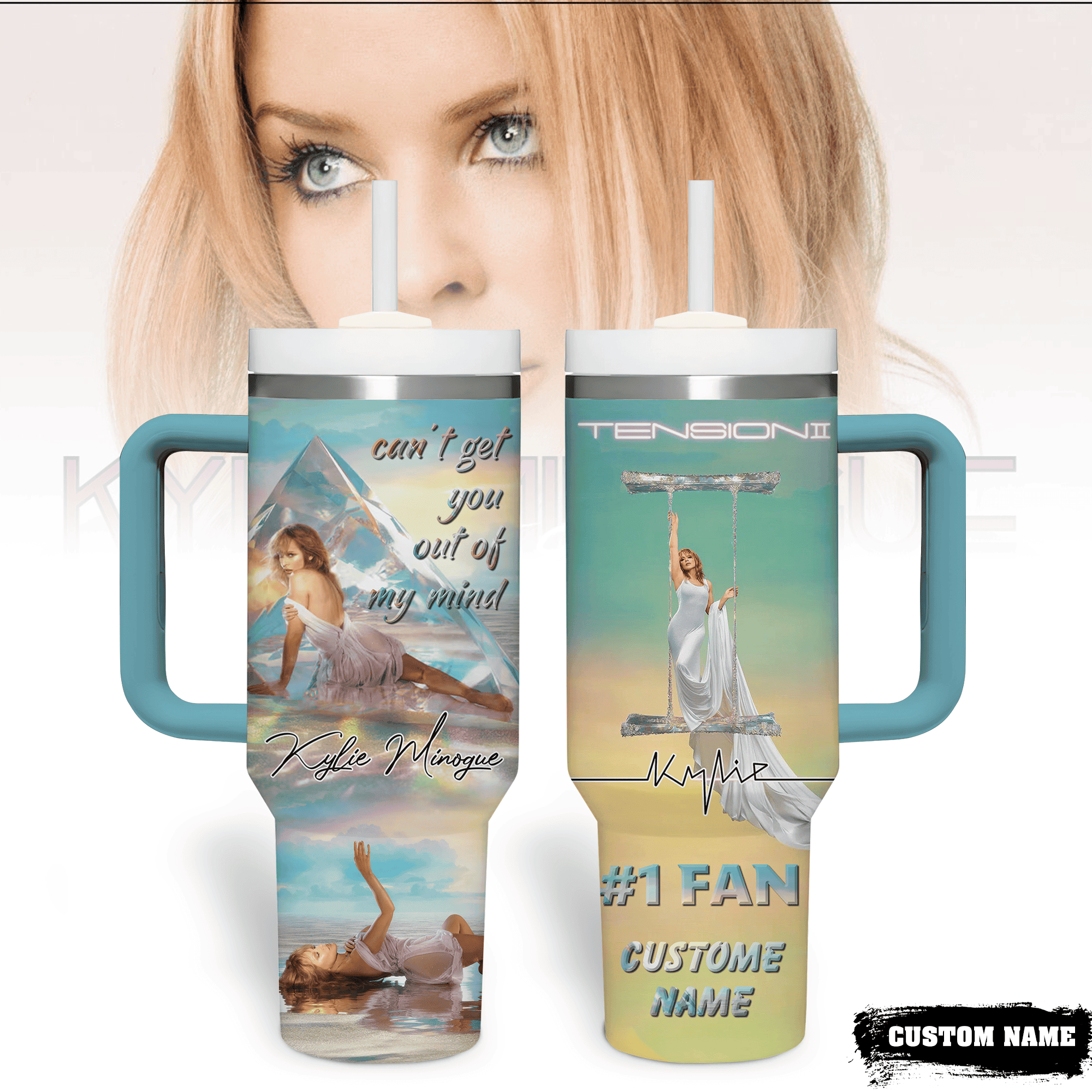 Kylie Minogue Music Custom Stanley Cup 40 oz 30 oz Tumbler With HandleTVC2301343