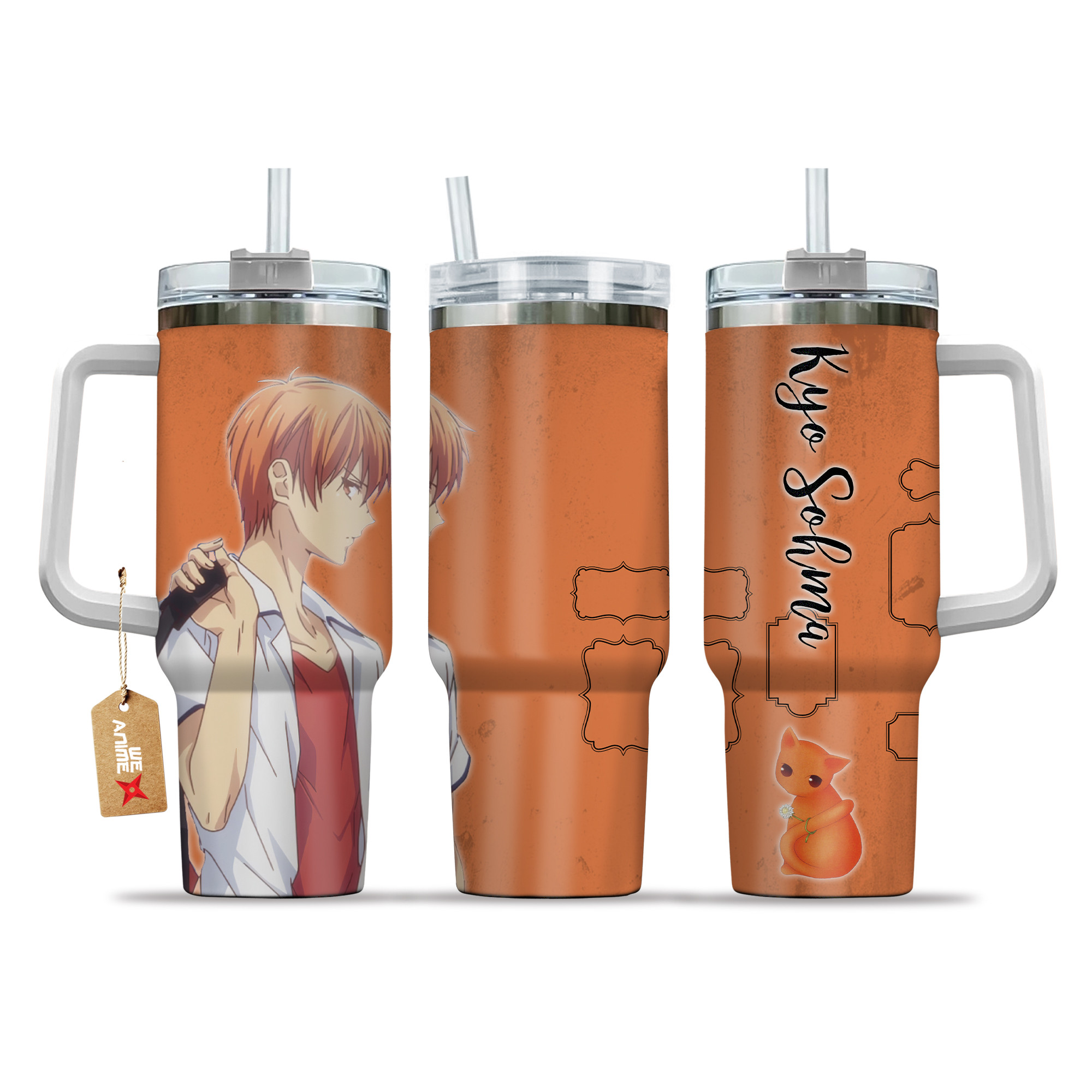 Kyo Sohma Fruits BasketÂ Anime Custom Stanley Cup 40 oz 30 oz Tumbler With HandleTVC2301211