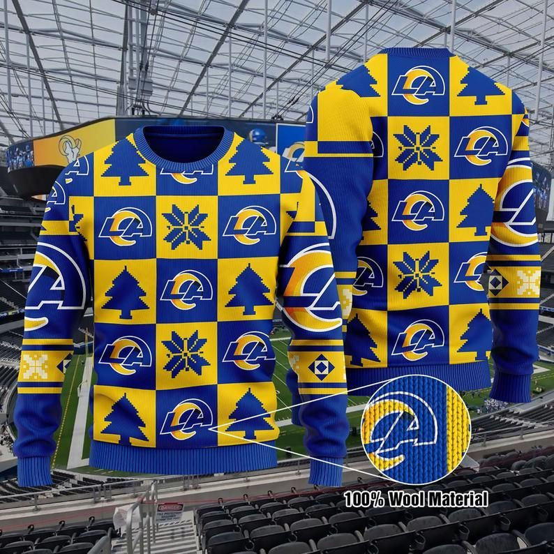 La Rams Football Ugly Christmas Sweater Adult 3D Funny Matching for family