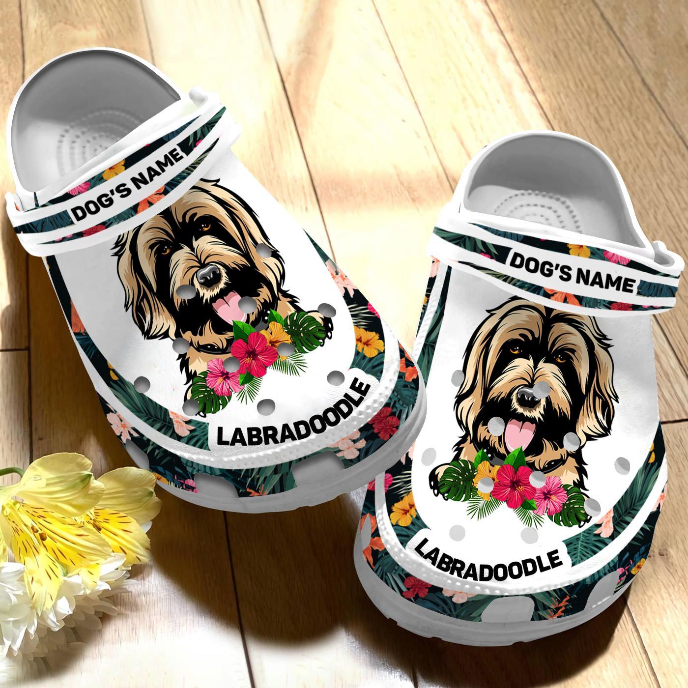 Labradoodle Dog Crocs Crocband Clogs Shoes Comfortable For Men Women and Kids - Image 4
