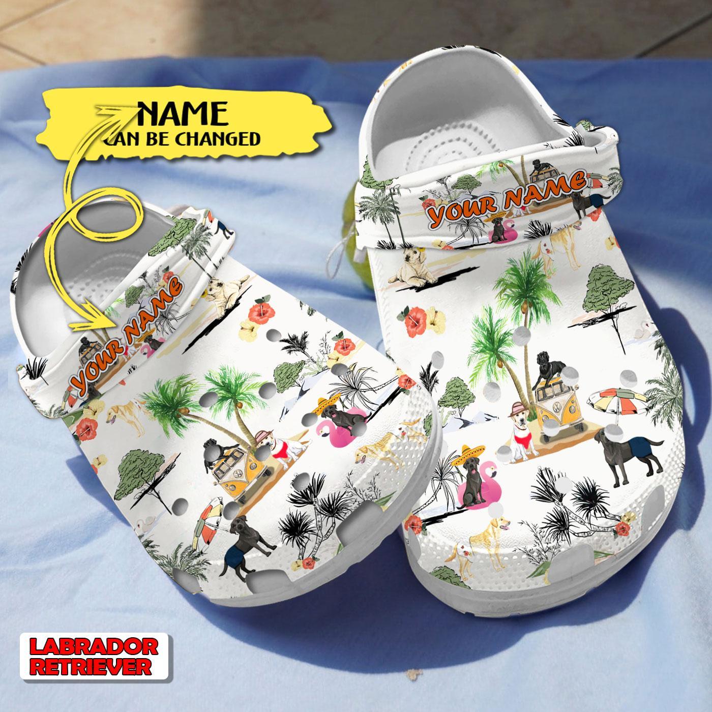 Labrador Retriever Dog Crocs Crocband Clogs Shoes Comfortable For Men Women and Kids