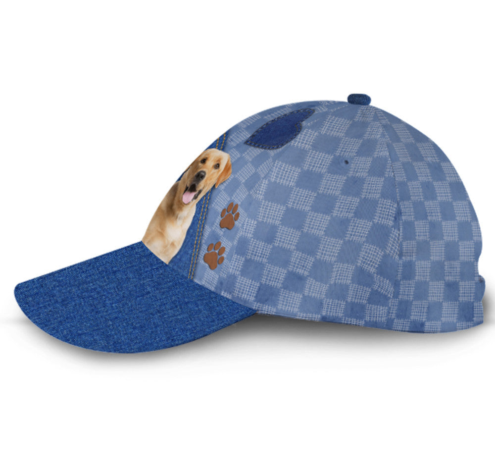 Labrador Retriever Jean Hat Classic Cap Trucker Hats Custom Hats Gifts For Men & Women