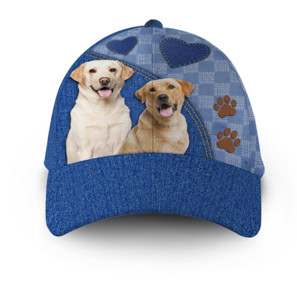 Labrador Retriever Jean Hat Classic Cap Trucker Hats Custom Hats Gifts For Men & Women