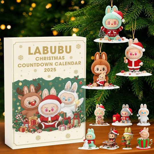 Labubu Advent Calendar 2025 | 24 Days of Christmas Figures | Labubu Christmas Countdown - Image 7
