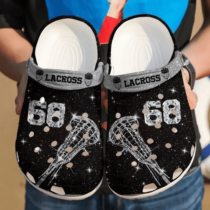Lacrosse Personalized Attack Diamond Classic Clogs Shoes