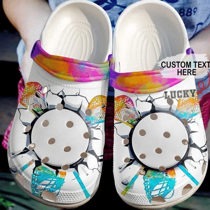 Lacrosse Personalized Crack Classic Clogs Shoes