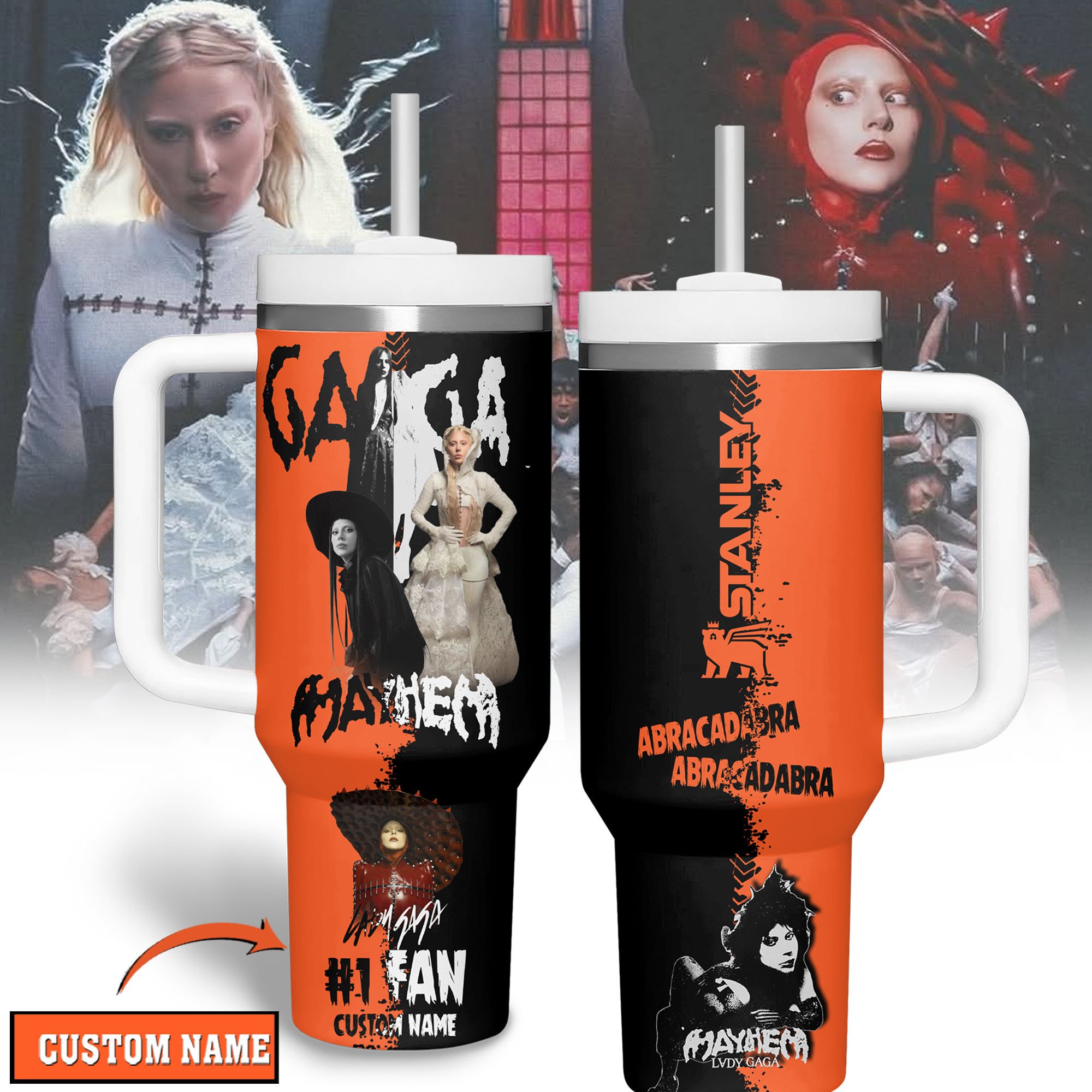 Lady Gaga Music Custom Stanley Cup 40 oz 30 oz Tumbler With HandleTVC2301279