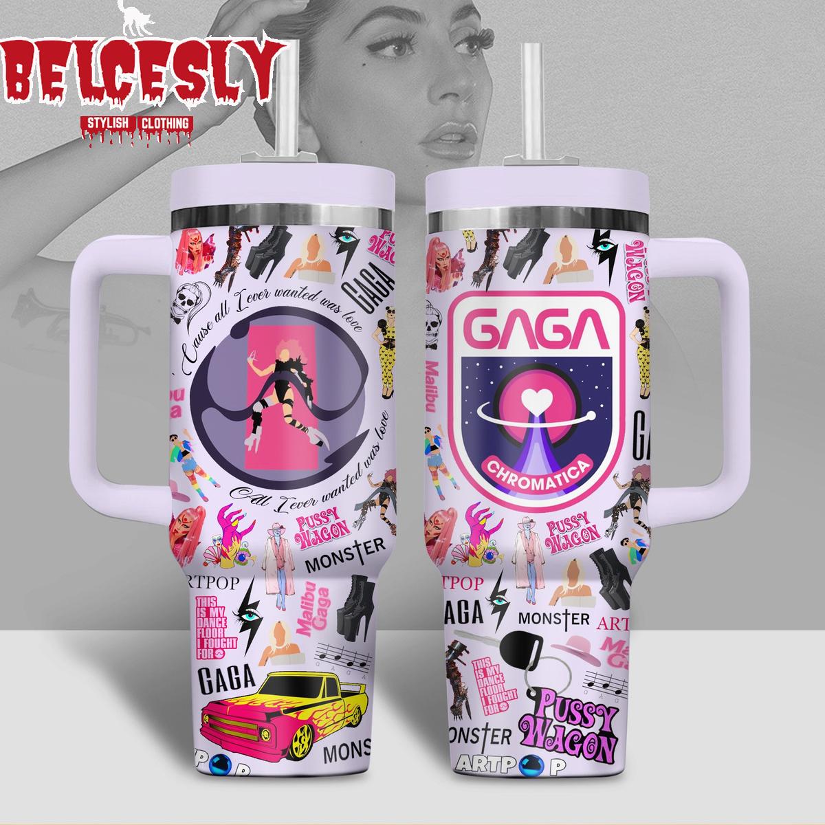 Lady Gaga Music Custom Stanley Cup 40 oz 30 oz Tumbler With HandleTVC2301535