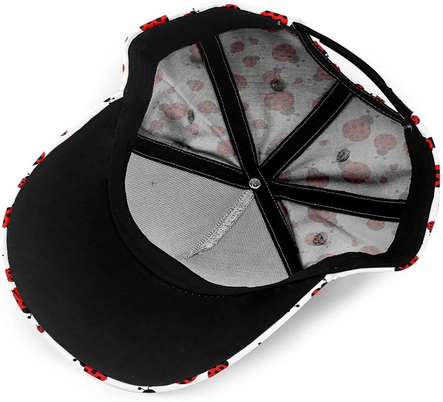 Ladybug Print Baseball Classic 3D Cap Adjustable Twill Sports Dad Hats For Unisex Trucker Hats Custom Hats Gifts For Men & Women