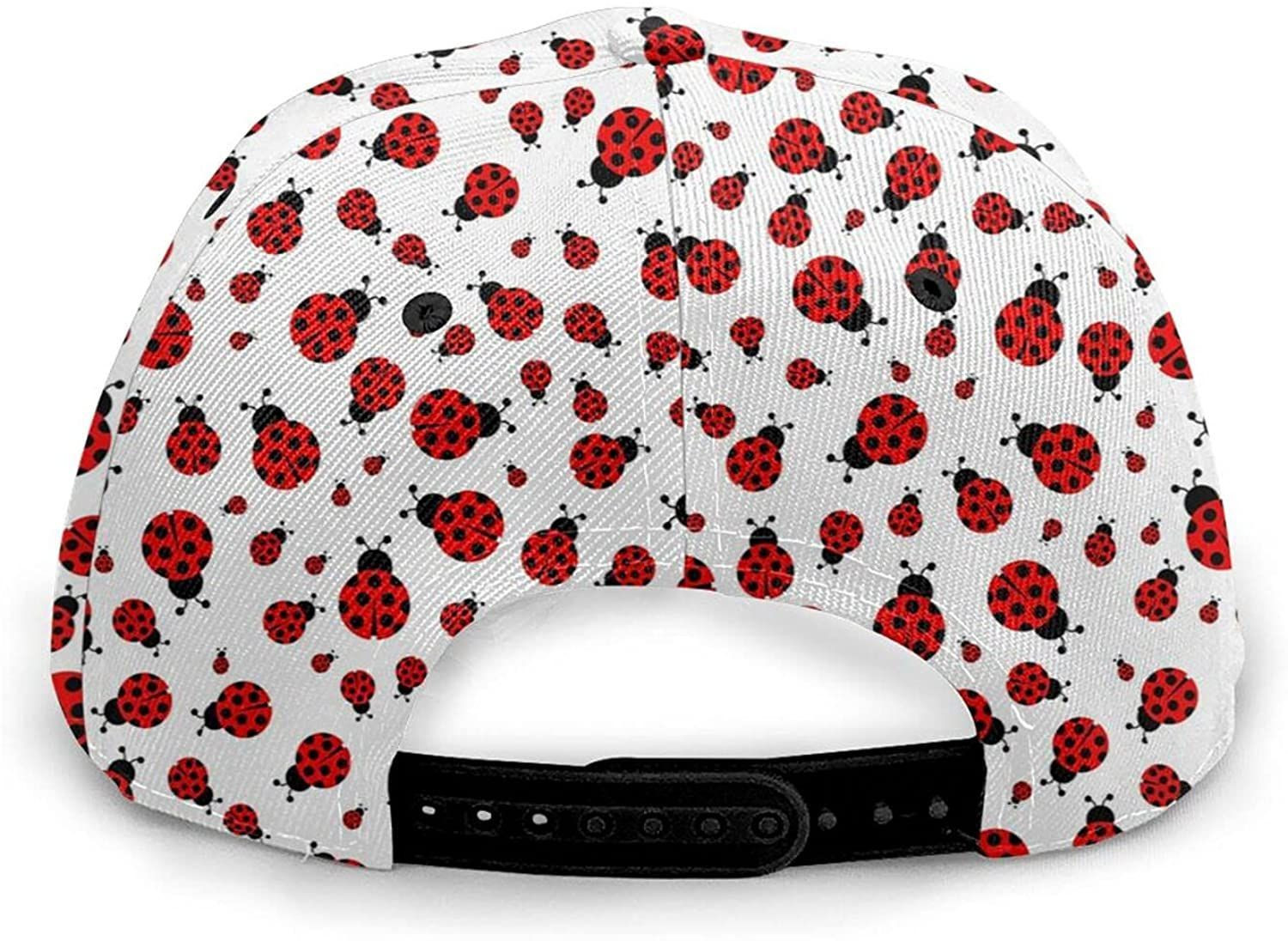 Ladybug Print Baseball Classic 3D Cap Adjustable Twill Sports Dad Hats For Unisex Trucker Hats Custom Hats Gifts For Men & Women