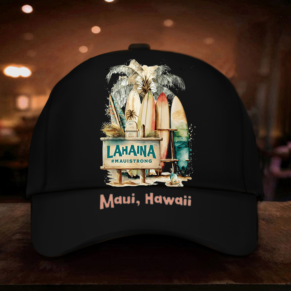 Lahaina Maui Strong Hat Maui Hawaii Wildfire Lahaina Strong Hat Merchandise Trucker Hats Custom Hats Gifts For Men & Women
