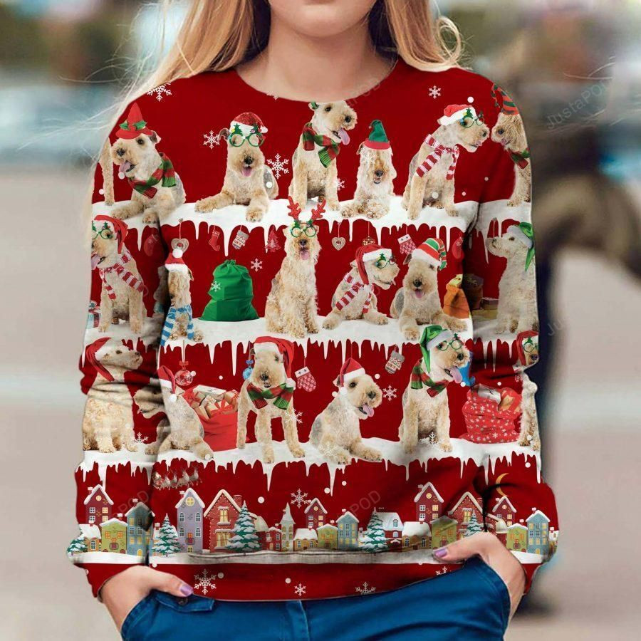 Lakeland Terrier Ugly Christmas Sweater Adult 3D Funny Matching for family