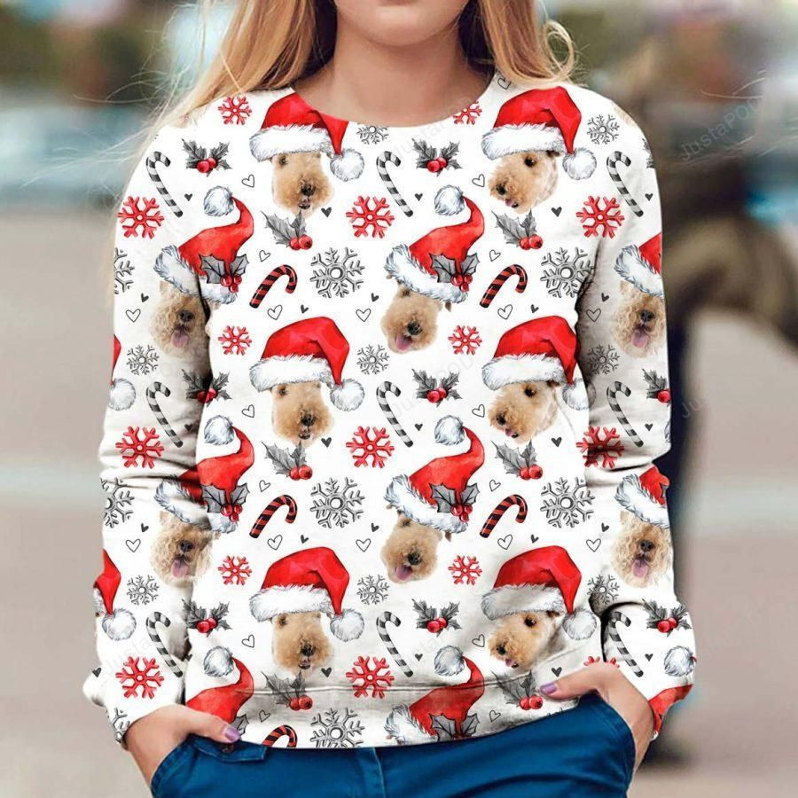 Lakeland Terrier Xmas Decor Ugly Christmas Sweater Adult 3D Funny Matching for family