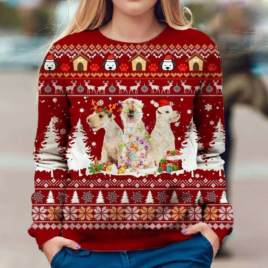 Lakeland Terrier Xmas Ugly Christmas Sweater Adult 3D Funny Matching for family