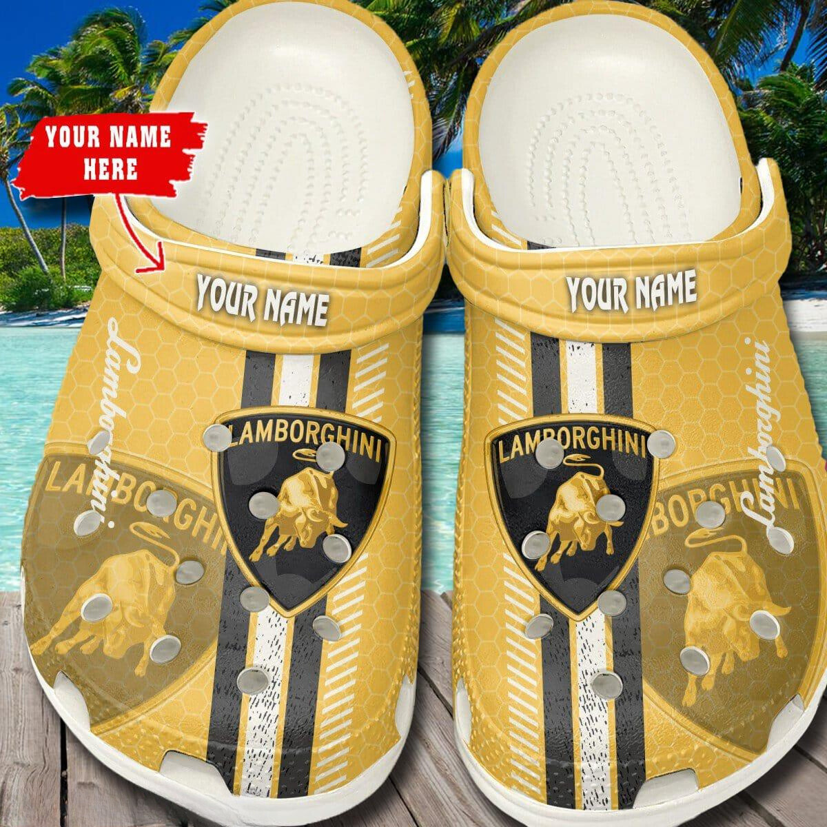 Lamborghini Cars Crocs Crocband Clogs Shoes Comfortable For Men Women and Kids