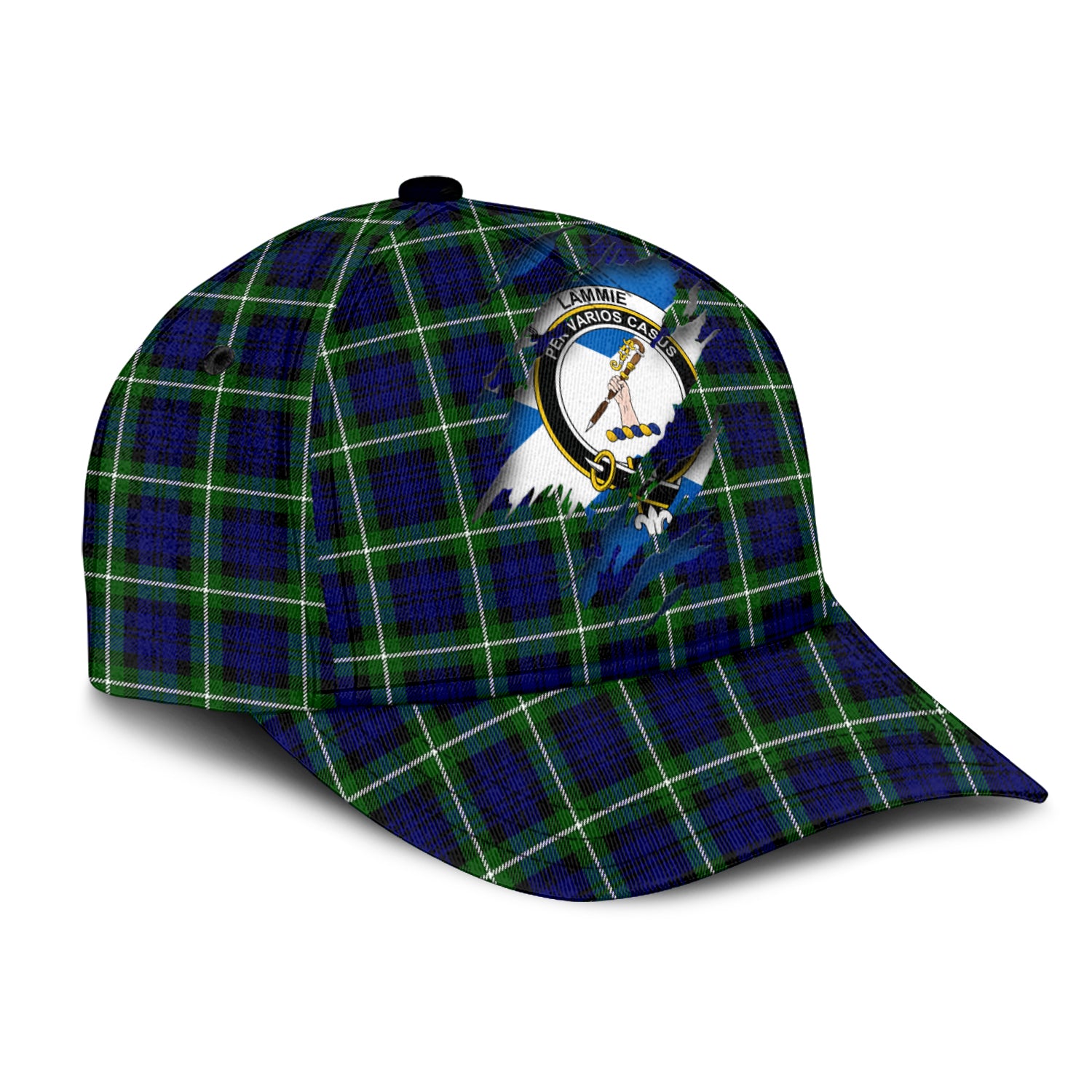 Lammie Tartan Plaid Cap, Family Crest In Me Style Tartan Baseball Cap TS23 Trucker Hats Custom Hats Gifts For Men & Women