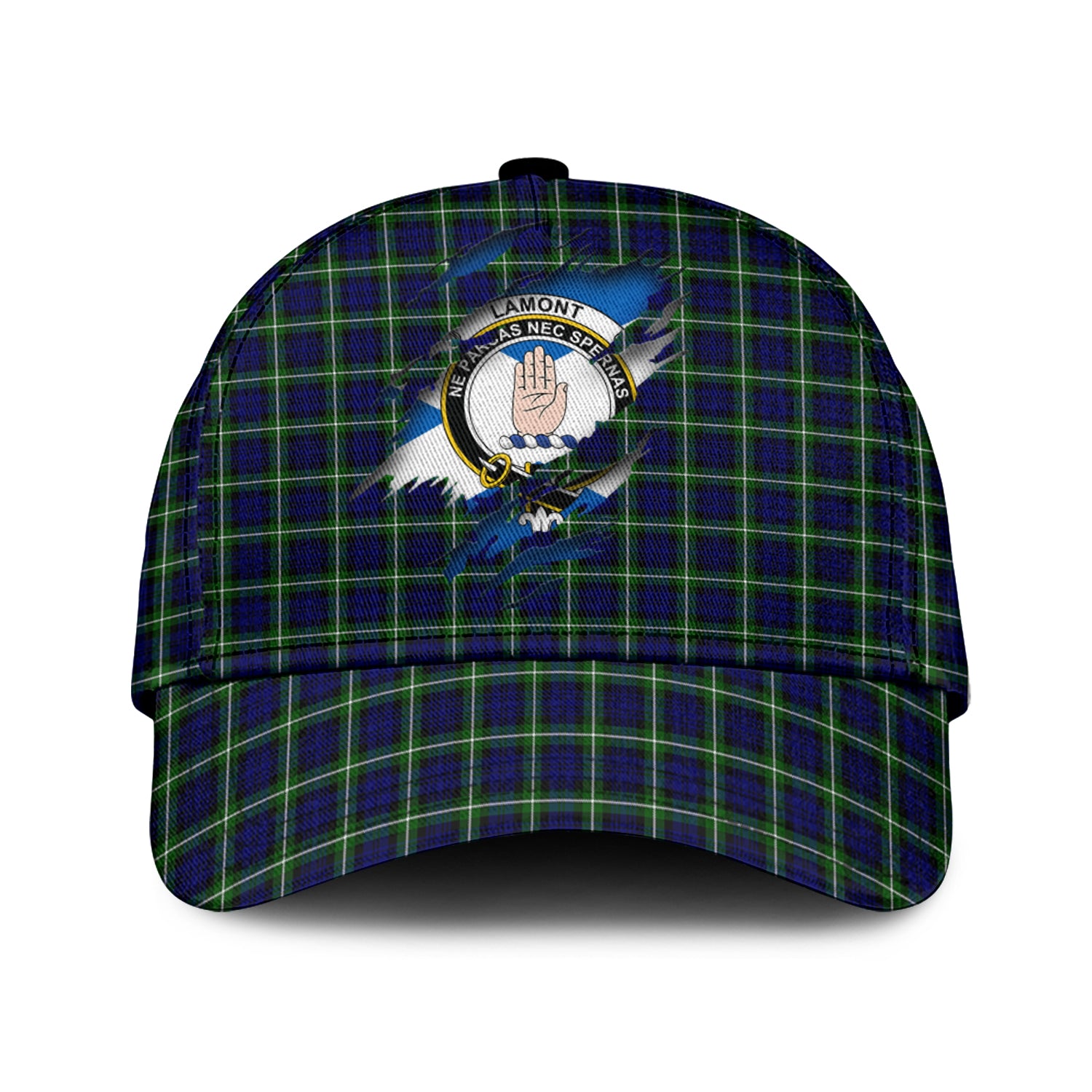 Lamont Modern Tartan Plaid Cap, Family Crest In Me Style Tartan Baseball Cap TS23 Trucker Hats Custom Hats Gifts For Men & Women