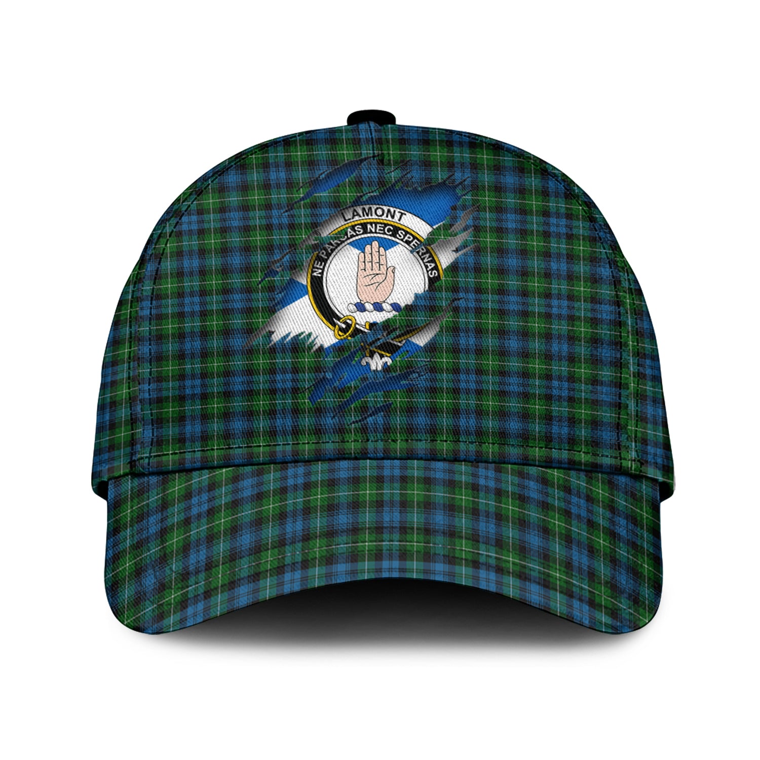 Lamont Tartan Plaid Cap, Family Crest In Me Style Tartan Baseball Cap TS23 Trucker Hats Custom Hats Gifts For Men & Women
