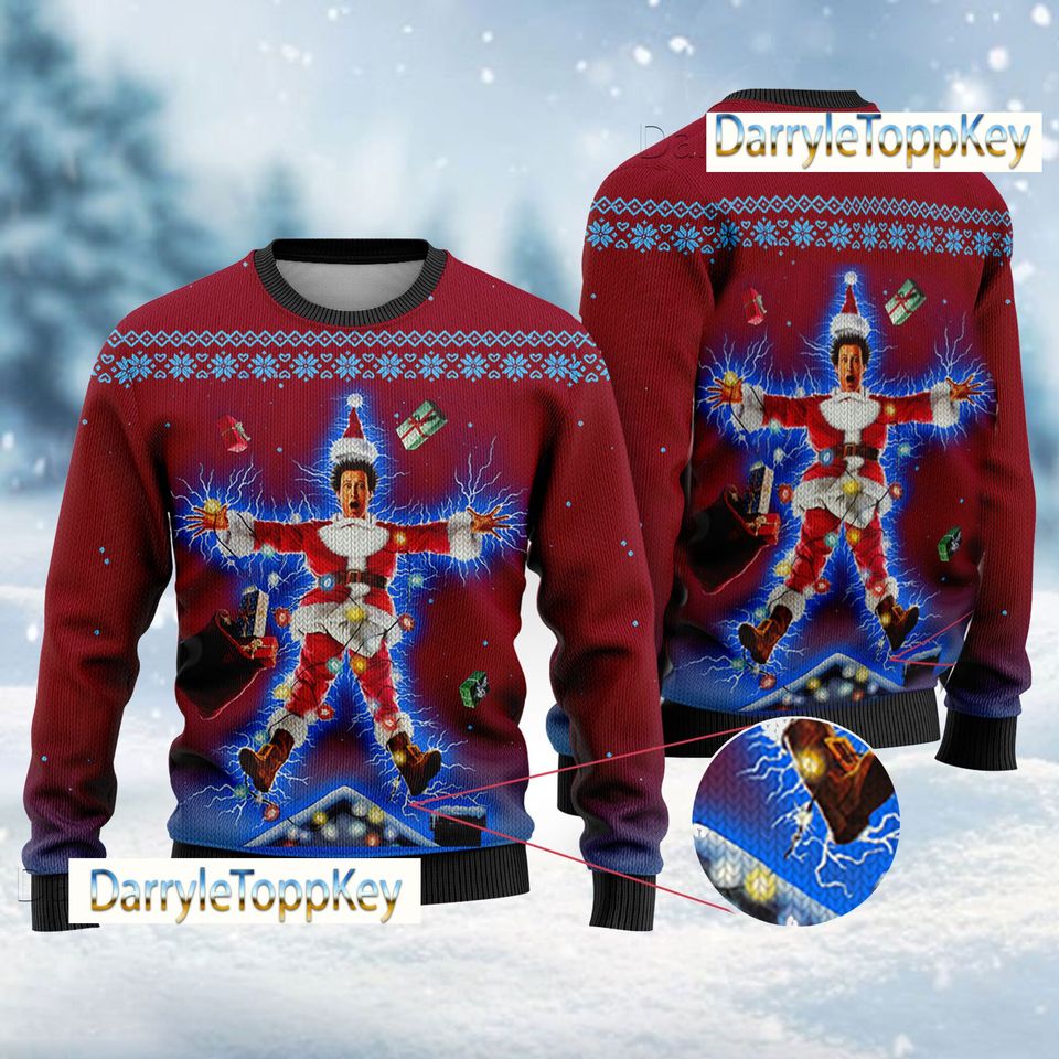 Lampoons Merry Christmas Shitters Full Ugly Sweater, National Xmas Lampuns - Image 3