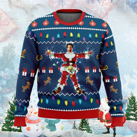 Lampoons Merry Christmas Shitters Full Ugly Sweater, National Xmas Lampuns Vacation Sweater - Image 6