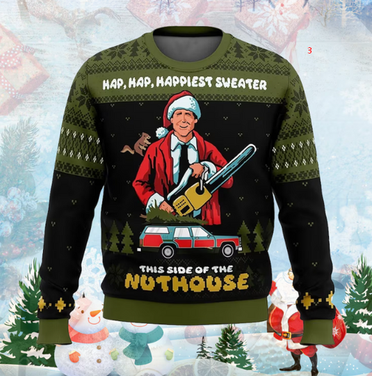 Lampoons Merry Christmas Shitters Full Ugly Sweater, National Xmas Lampuns Vacation Sweater - Image 8