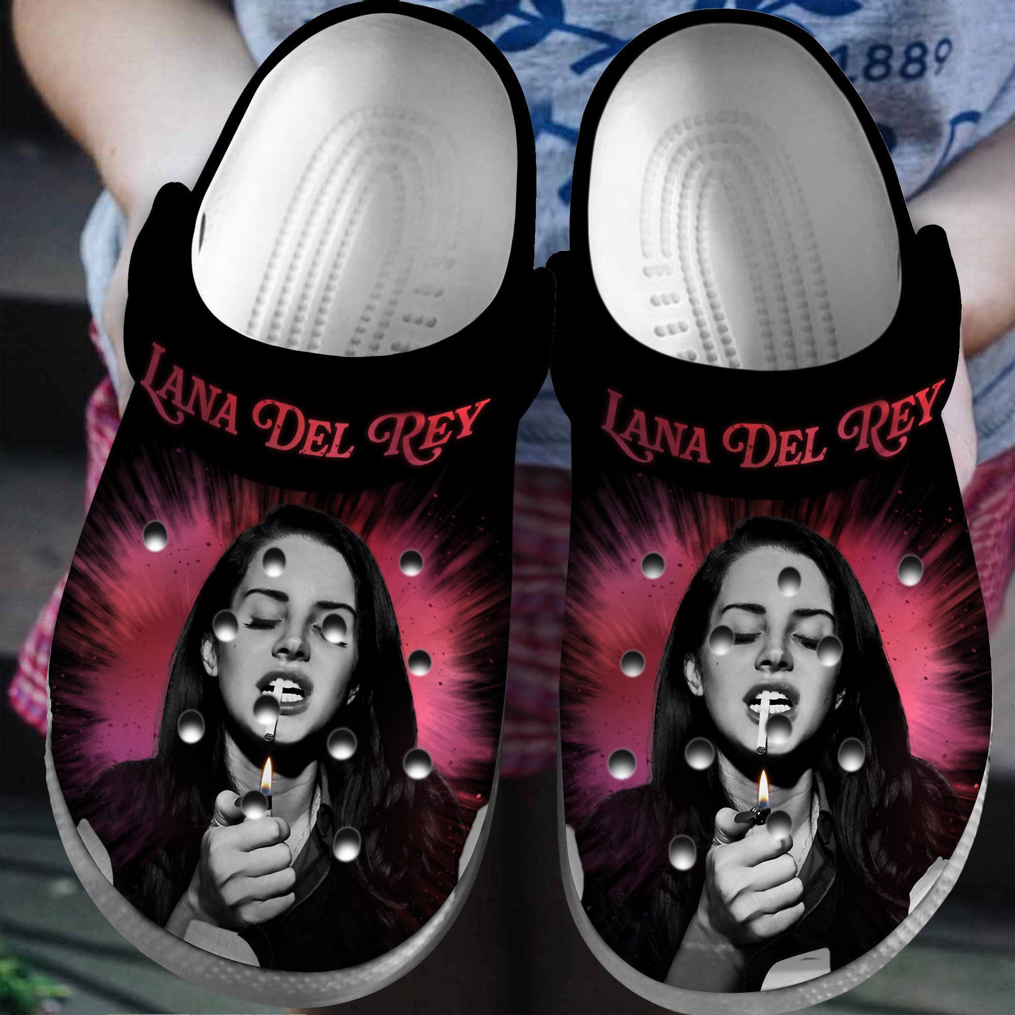 Lana Del Rey Lana Del Ray Music Crocs Crocband Clogs Shoes Comfortable For Men Women and Kids