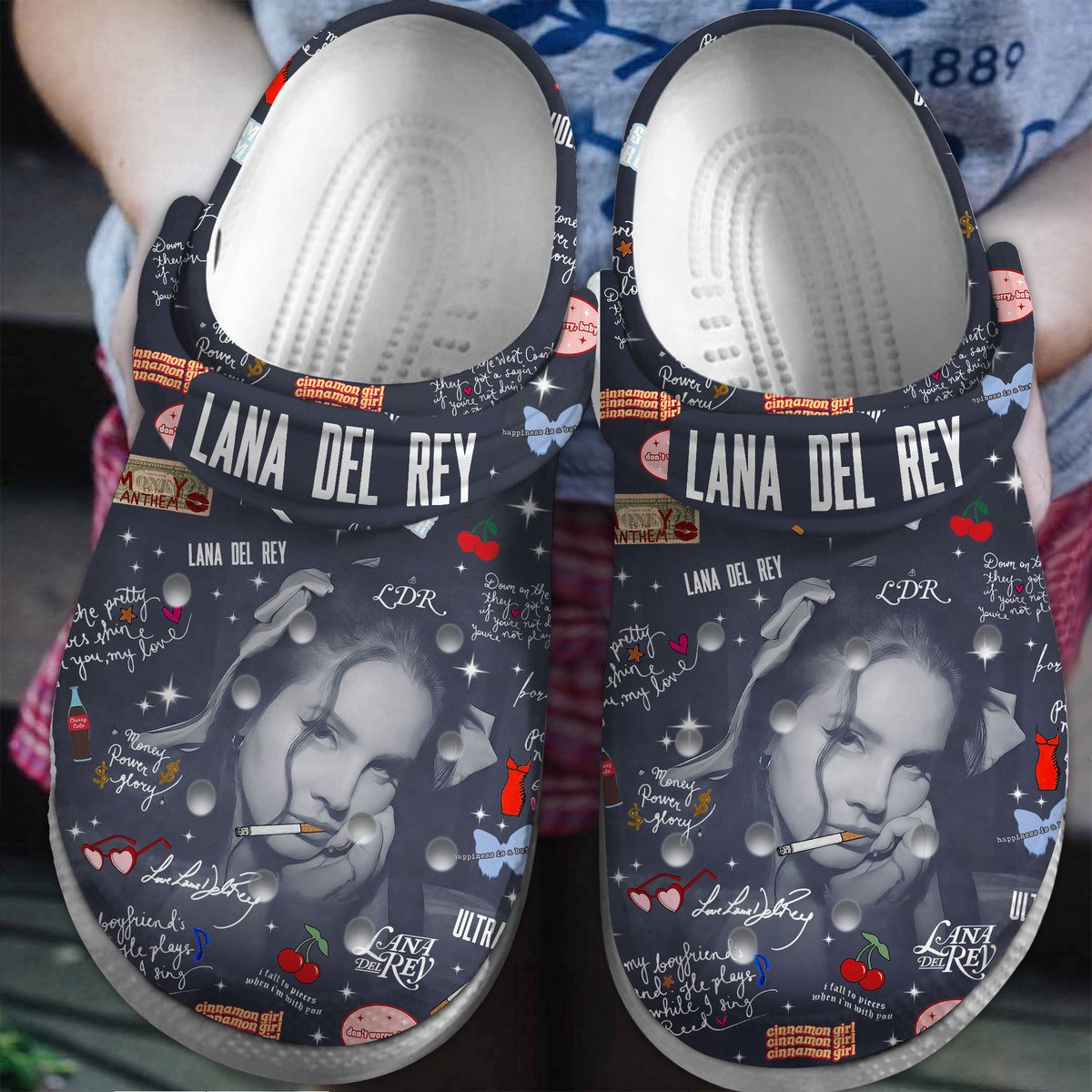 Lana Del Rey Music Crocs Crocband Clogs Shoes Comfortable For Men Women and Kids