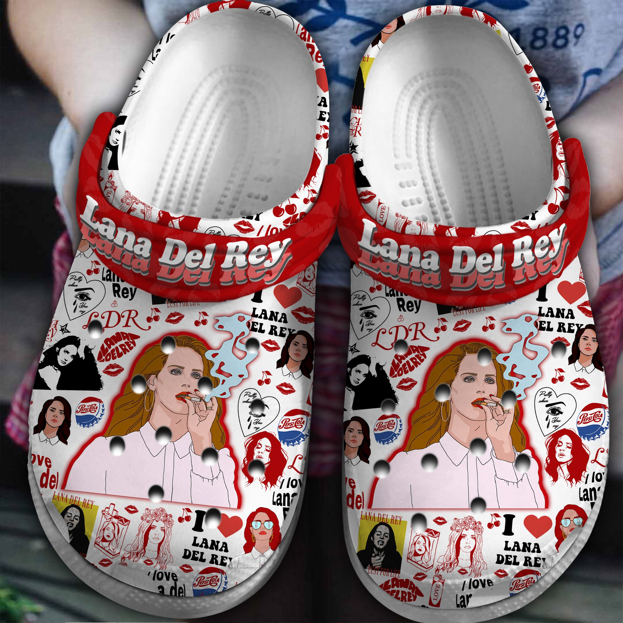 Lana Del Rey Music Crocs Crocband Clogs Shoes Comfortable For Men Women and Kids