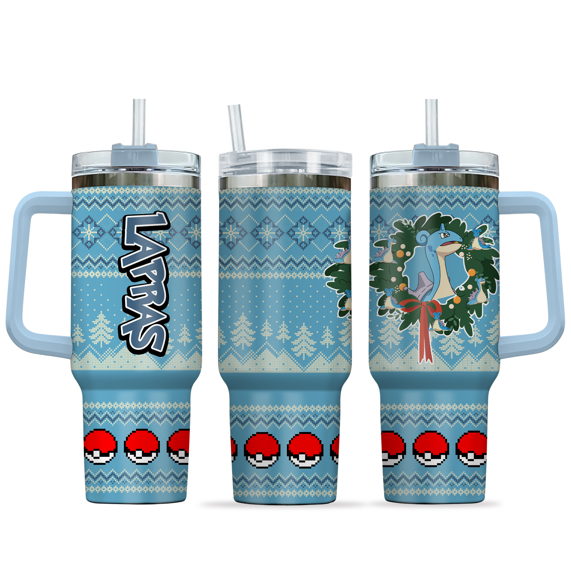 Lapras Pokemon Anime Custom Stanley Cup 40 oz 30 oz Tumbler With HandleTVC2301155