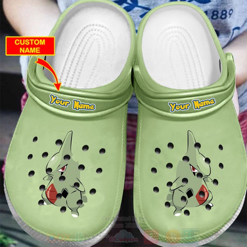 Larvitar Pokemon Anime Crocs Crocband Clogs Shoes Comfortable For Men Women and Kids