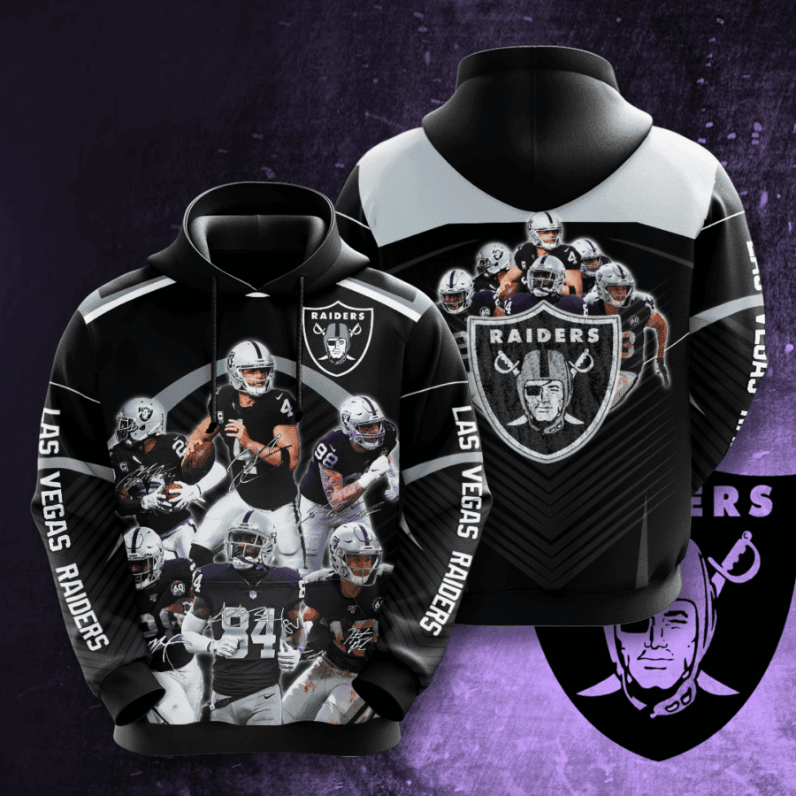 Las Vegas Raiders 3D All Over Print Hoodie, Zip Hoodie