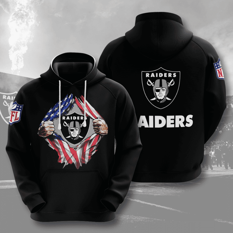 Las Vegas Raiders 3D All Over Print Hoodie, Zip Hoodie