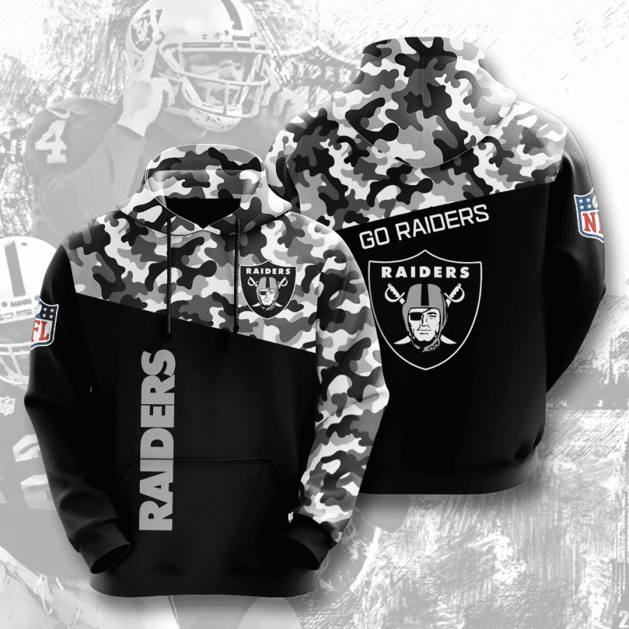 Las Vegas Raiders 3D All Over Print Hoodie, Zip Hoodie